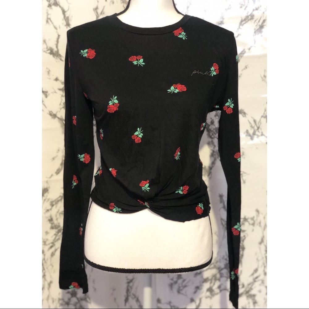 SOLD VS PINK Bunched Rose Tee
